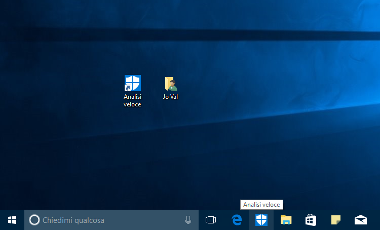 Collegamento per avviare una Scansione veloce con Defender in Windows 10-HTNovo