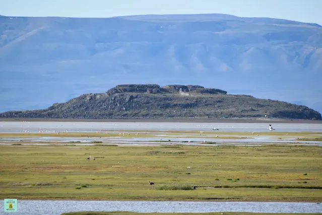 Paisaje desde el letrero de El Calafate