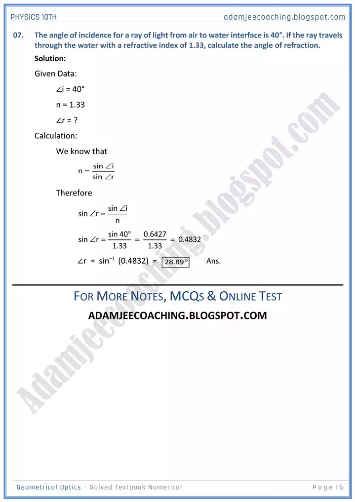 geometrical-optics-solved-textbook-numericals-physics-10th