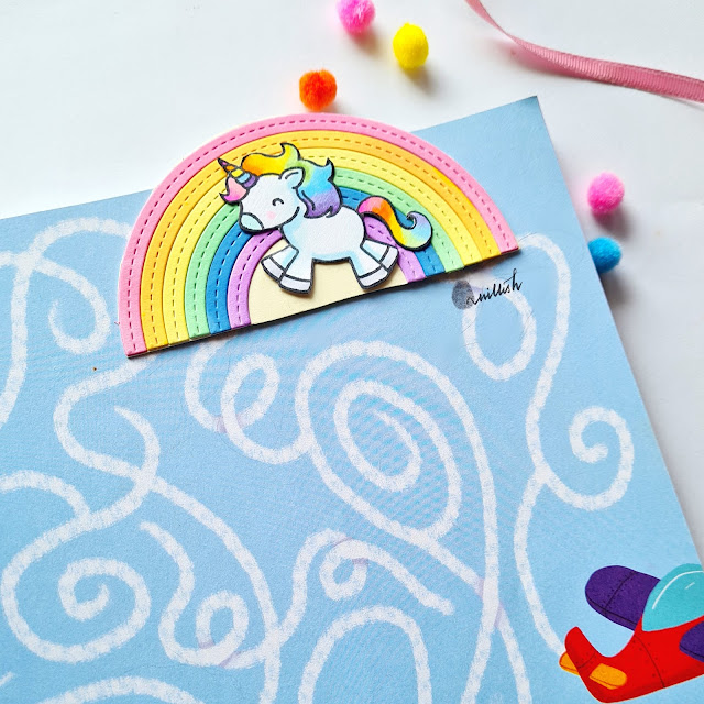 Magnetic bookmark, Rainbow dies, craft for kids, kids crafts, quillish