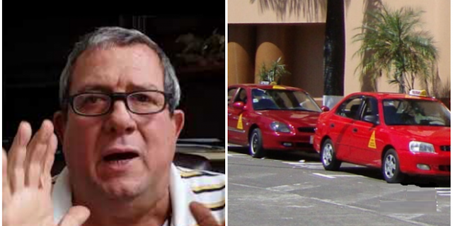 El dirigente de Taxistas, Rubén Vargas se queja que un colega le cobro 10 veces más en un servicio