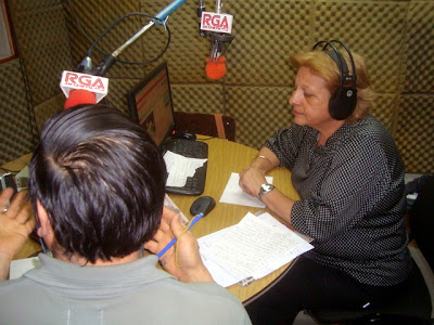 Norma Zeki, recordando su paso por la radio.-