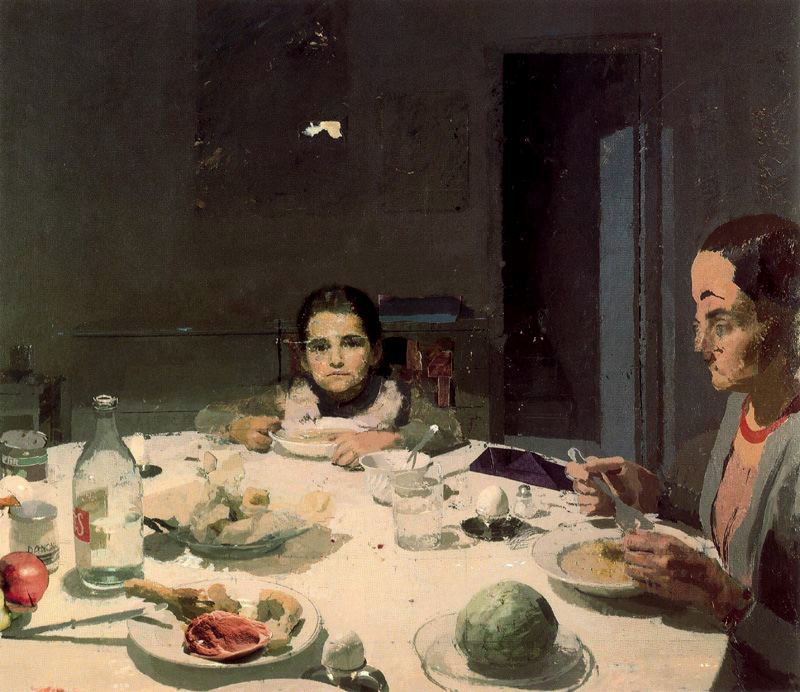 Desde el otro lado del cuadro: La cena - Antonio López