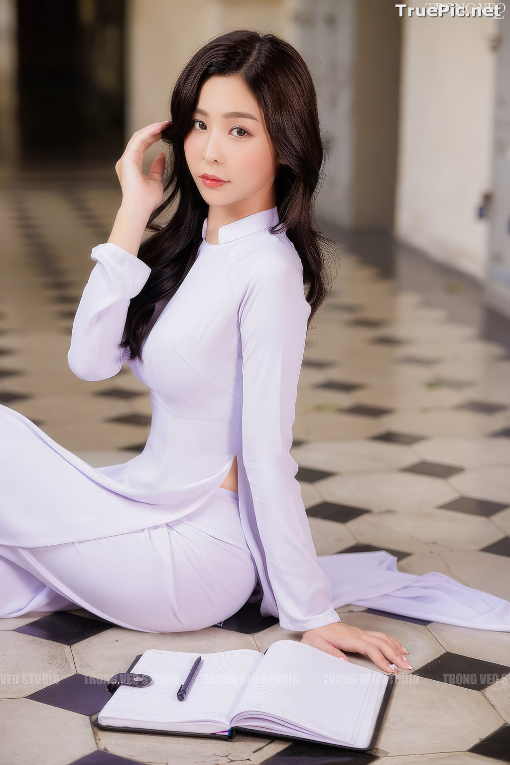 Image Vietnamese Model - Beautiful Girl and Daisy Flower - TruePic.net (129 pictures) - Picture-46