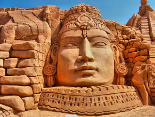 Indonesian world popular Sand Sculptures Festival collection 2012