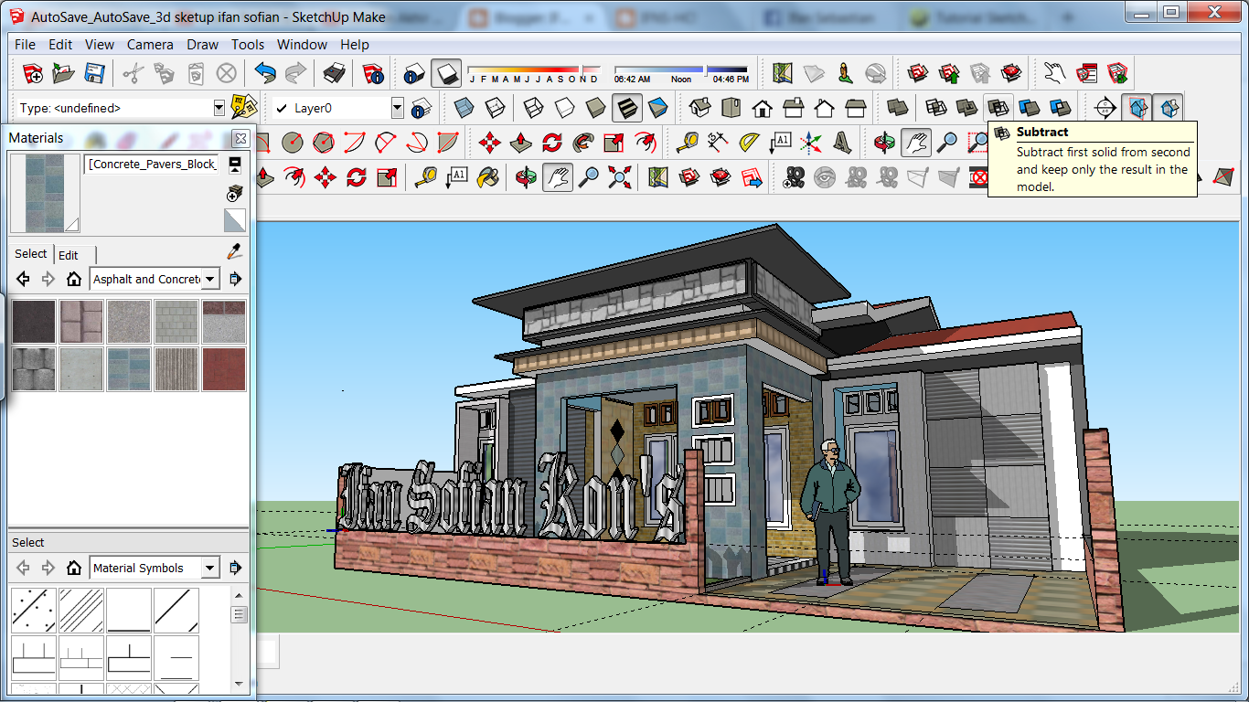 IFNS HC Membuat Rumah 3D Dan Animasi Di SketchUp