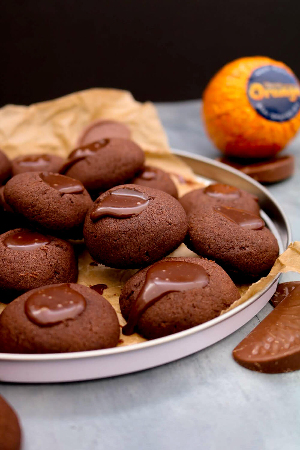 Chocolate Orange Thumbprint Cookies | Take Some Whisks