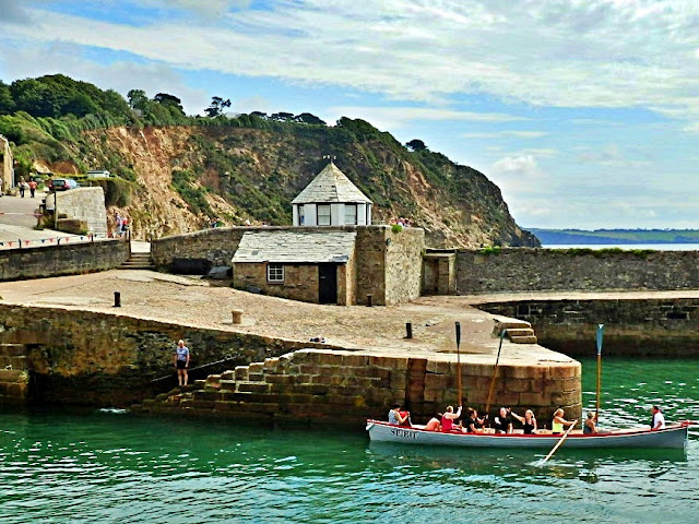 Rowing boat at Charlestown Harbour, Cornwall