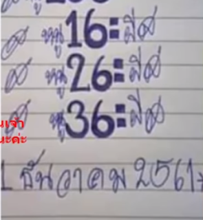 Thai Lottery Free Paper VIP Tips For 01-12-2018 | Today Result