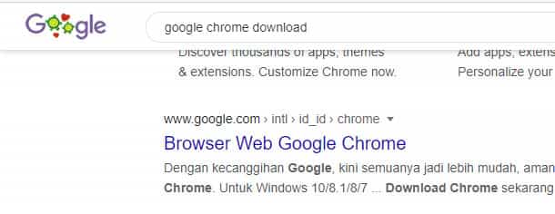 download google chrome di laptop