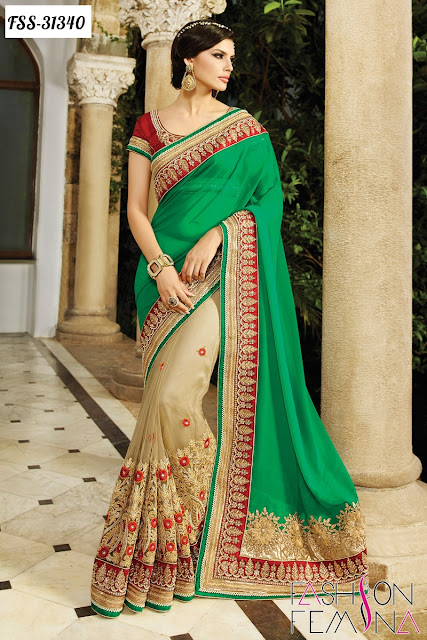 Most Beautiful and latest Women Wedding Designer Sarees Online Shopping