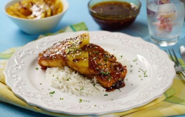 Teriyaki Pineapple Salmon #dinner #recipes