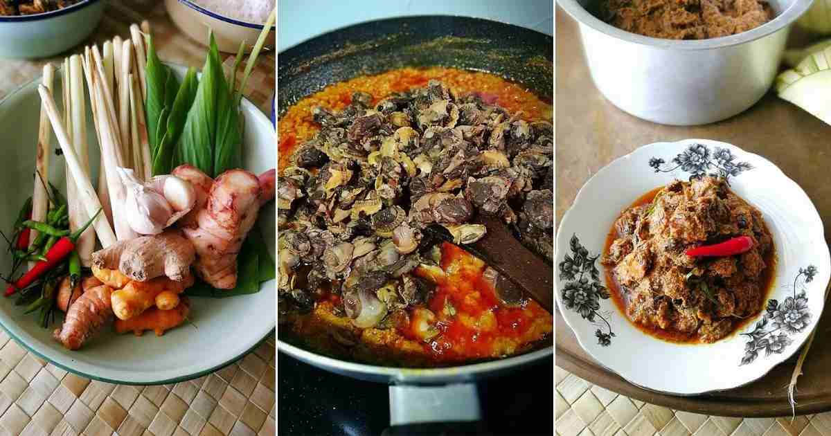 resepi rendang kerang sedap