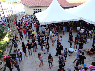 Pátio do Sesc Juazeiro lotado.