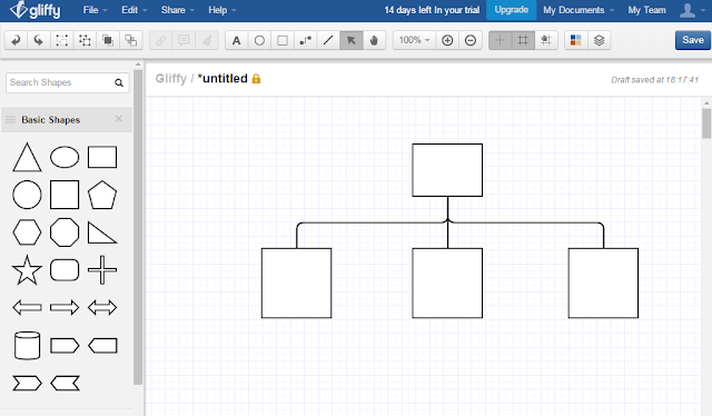 رسم المخططات أونلاين gliffy Diagram