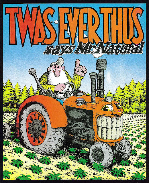 Mr. Natural by Robert Crumb, a cartoon tractor