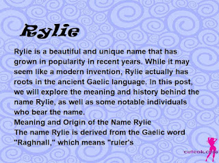 meaning of the name "Rylie"