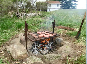 hamburgers on a grill