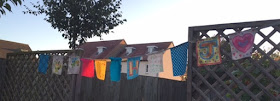 How to make some simple colourful garden bunting