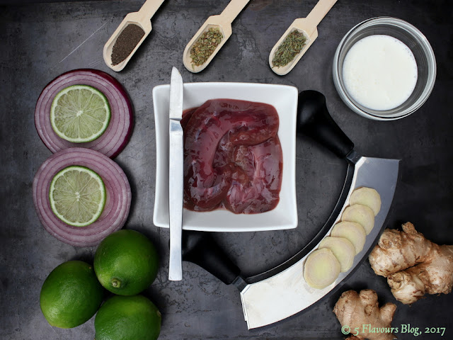 Ginger & Lime Kidneys - Ingredients