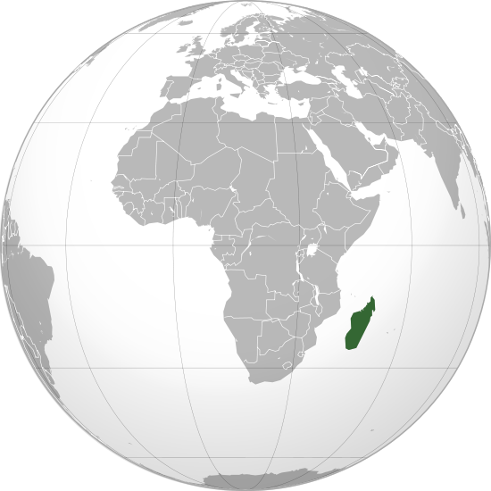 Letak negara Madagaskar
