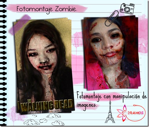 Fotomontaje zombie