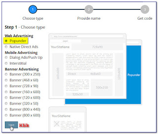 cara daftar dan pasang iklan propeller ads