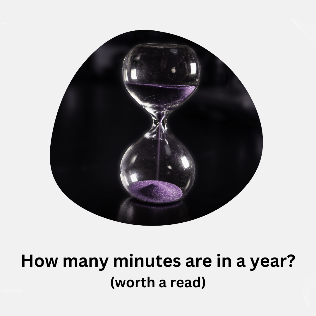 How many minutes are in a year?