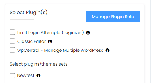 Install WordPress, choose add-ons