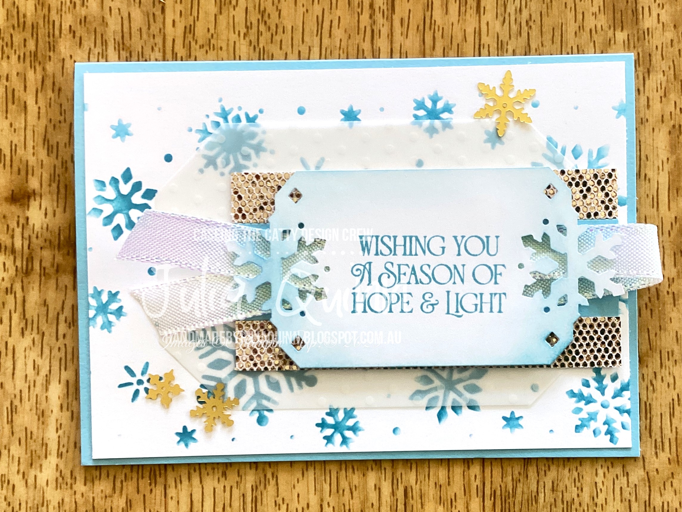 handmade by Julia Quinn - cardmaking and supplies: Snowflake Punch Love  CTC#446