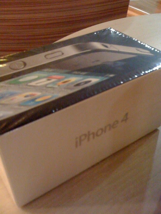 iphone 4 box pics. the iPhone 4 box was taken