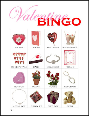 Valentine Bingo Card