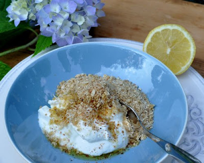 Magical Breakfast Cream ♥ KitchenParade.com, just yogurt and a few stir-ins, from the French Women Don't Get Fat Cookbook.