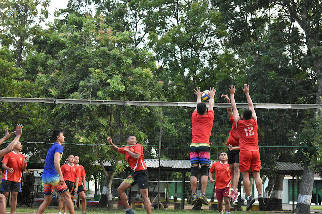  Rangkul Generasi Muda, Yonarmed 12 Kostrad Gelar Olahraga Bersama