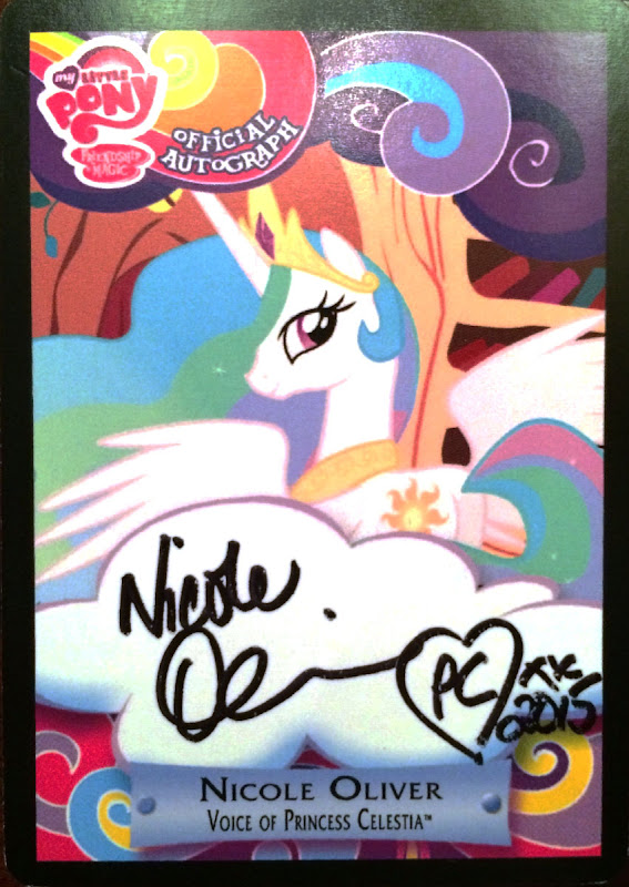 MLP Nicole Oliver - Princess Celestia Trading Cards  MLP 