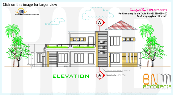 2D elevation drawing