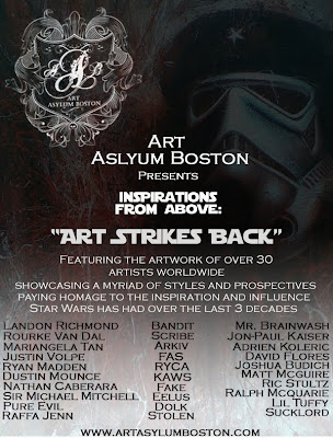 Art Asylum Boston presents Inspirations From Above: Art Strikes Back, a Star Wars Themed Art Exhibition