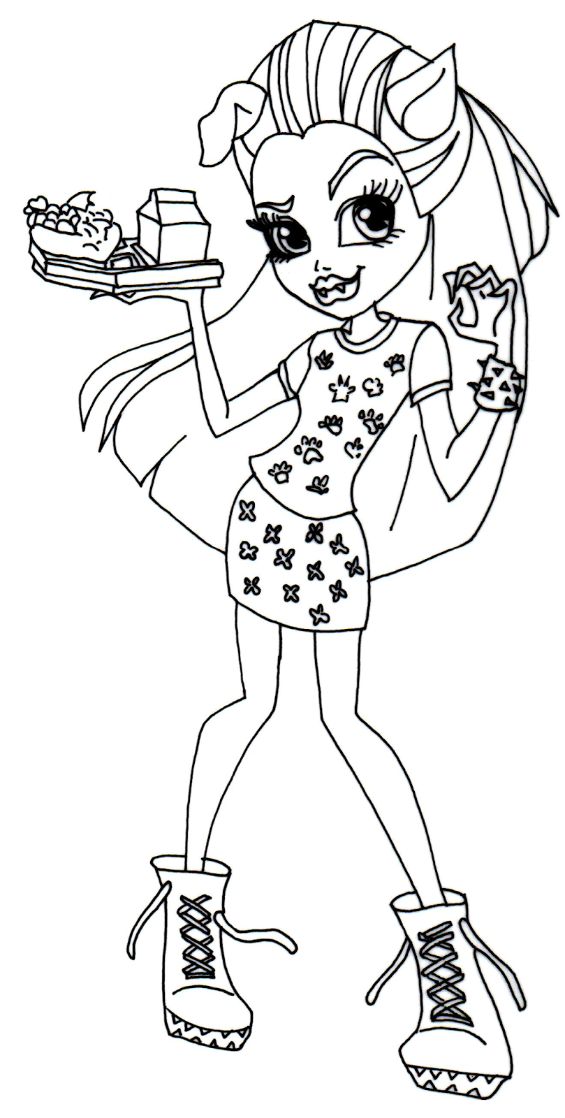 Monster High Free Coloring Pages 8