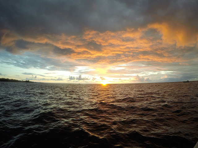 boat sunset kona big island