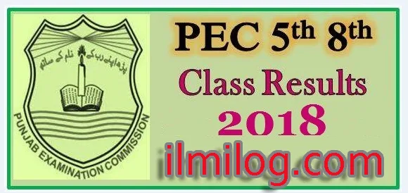 PEC 5th Class Result 2018