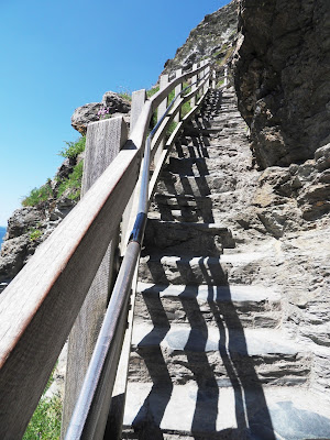 Steps to Tintagel Castle