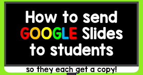 If you have never sent a Google Slides activity to students, I hope you will find this post helpful! It's a step by step on how to send Google Slides activities to students so that every student gets a copy. It's super easy!