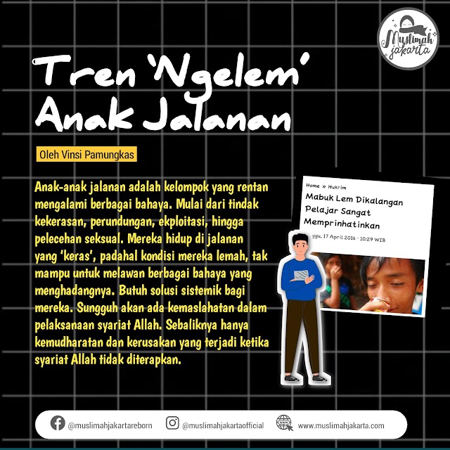 Tren ‘Ngelem’ Anak Jalanan