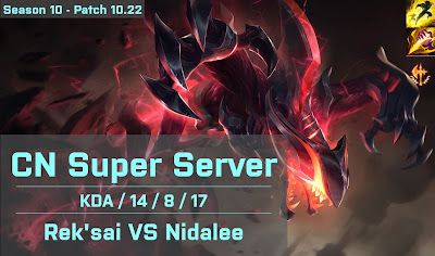 Reksai JG vs Nidalee - CN Super Server 10.22