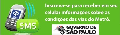 USUÁRIOS DO METRÔ-SP RECEBERÃO INFORMAÇÕES SOBRE SITUAÇÃO DAS LINHAS PELO CELULAR