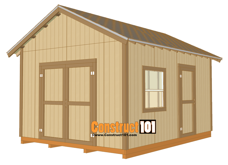 How to Build a Storage Shed: Shed Plans 12x16 Gable Roof Shed