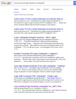 Cara membuat login facebook codeigniter