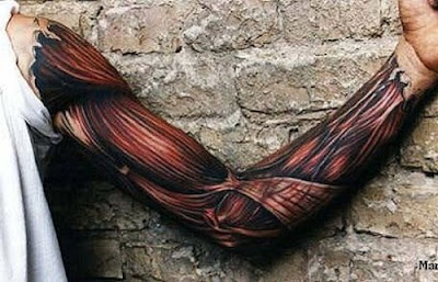  Gambar  Tattoo 3 Dimensi Realis  Foto Aneh Dan Unik Di 