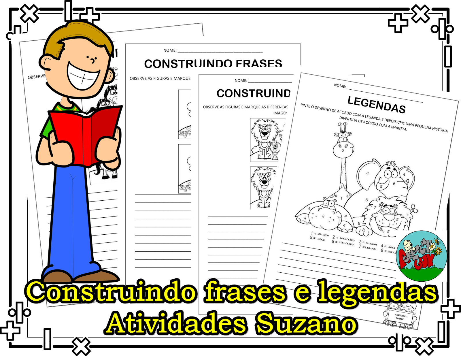 Construindo frases e legendas