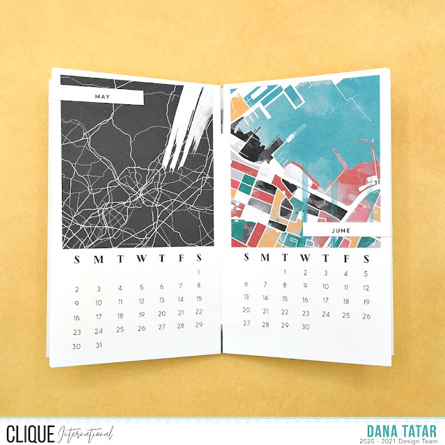 Concord and 9th Desktop Calendar Printable Embellished with the Paper Inky Metropolis Collection